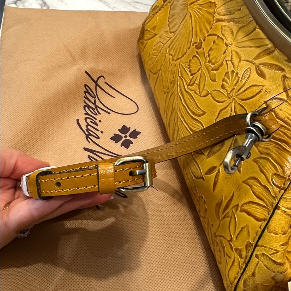 Patricia Nash Mustard Floral Embossed - Picture 12 of 13